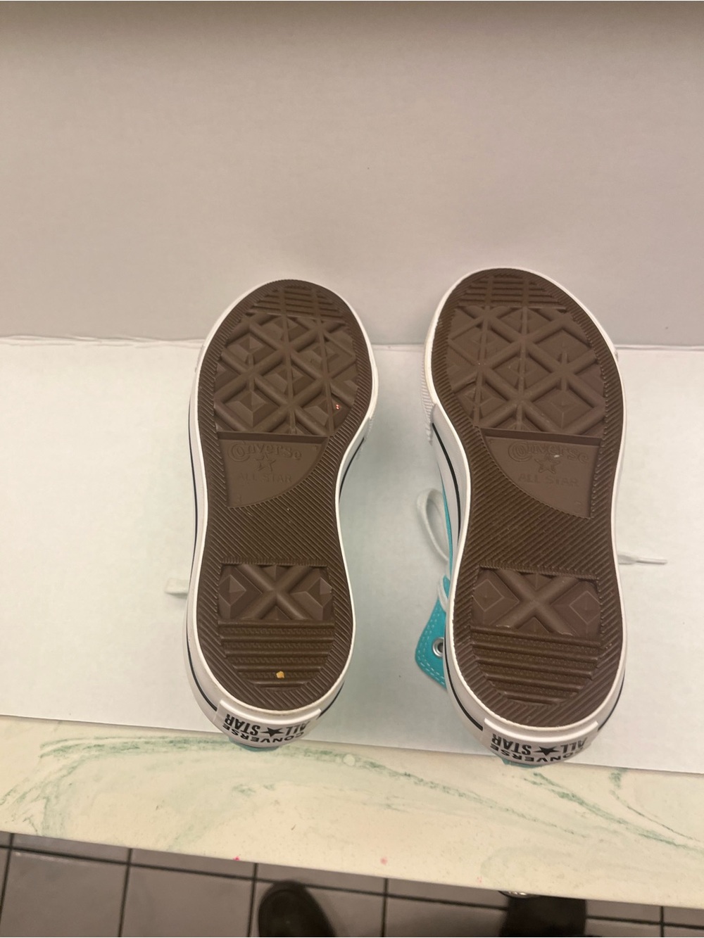 Converse Kids Teal High Top Sneakers - Picture 3 of 4